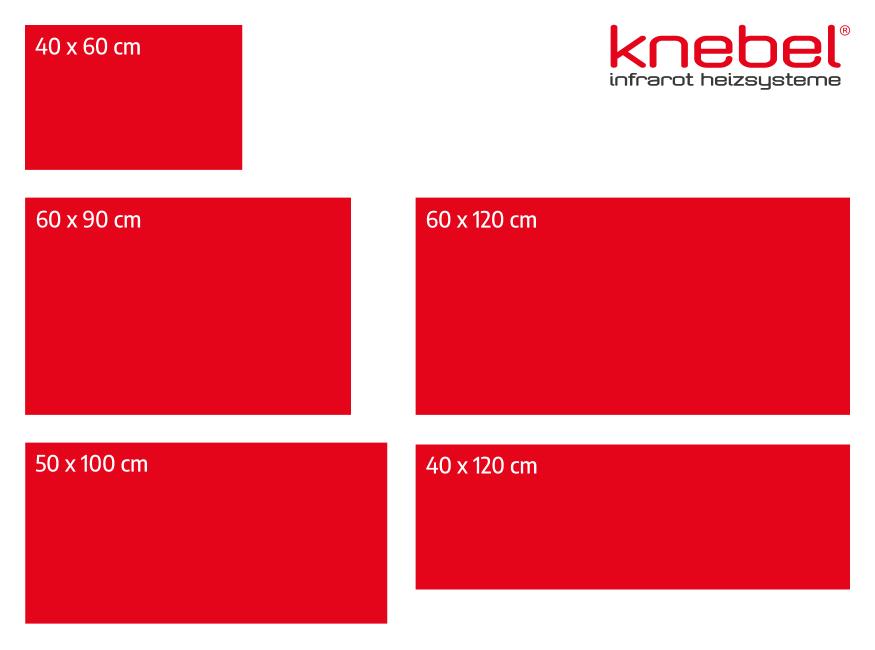Infrarotheizung mit Bild 800W | KNEBEL® 60x120 cm mit Alurahmen