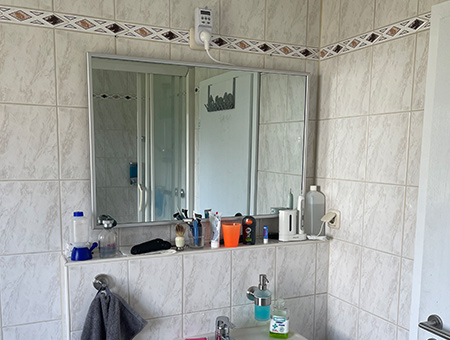 Spiegelheizung in einem Einfamilienhaus in Overath