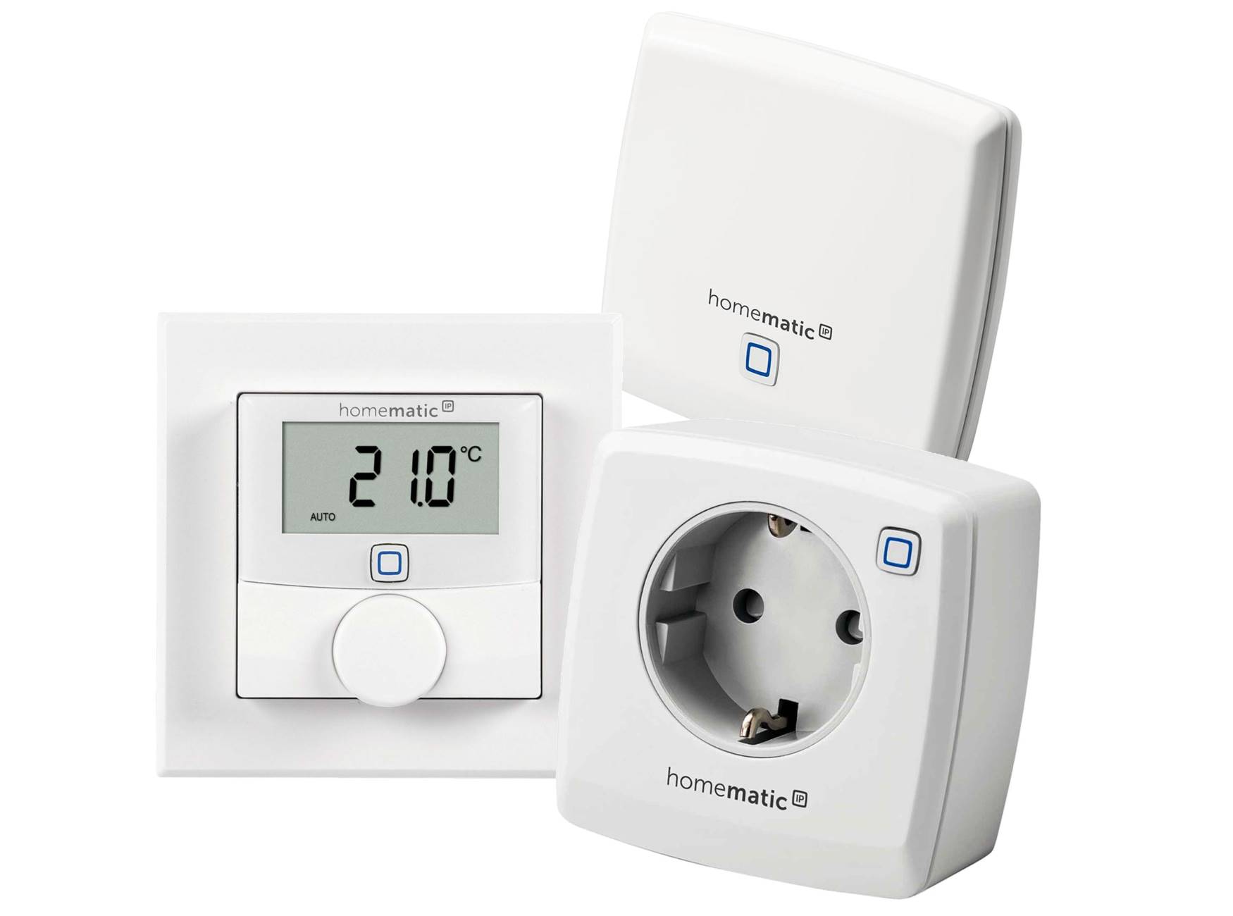 HomeMatic IP 3er-Set LAN AP + Thermostat + Zwischenstecker